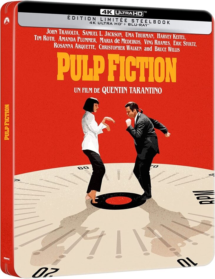 Pulp Fiction (1994) (Limited Edition, Restaurierte Fassung, Steelbook, 4K Ultra HD + Blu-ray)