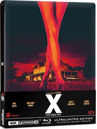 X - A Sexy Horror Story (2022) (Limited Edition, Steelbook, 4K Ultra HD + Blu-ray)