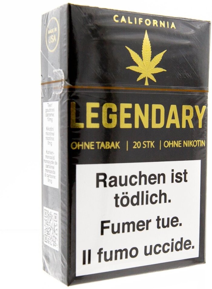 Legendary Premium CBD Pre Rolls Cigarettes - (CBD: 11.7%, THC: 0.443%)