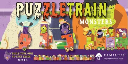 Puzzle Train: Monsters - 26-Piece Puzzle