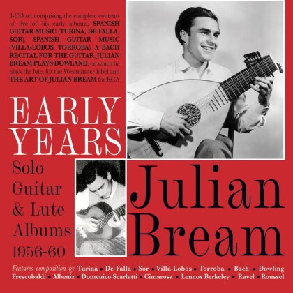 Julian Bream - Early Years: Solo Guitar & Lute Albums 1956-60 (3 CDs)