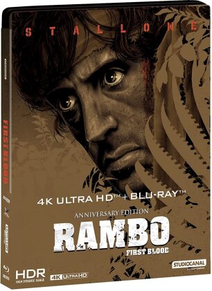 Rambo - First Blood (1982) (Anniversary Edition, Limited Edition, Steelbook, 4K Ultra HD + Blu-ray)