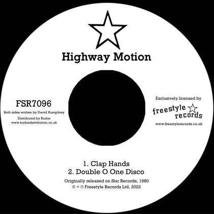 Highway Motion - Clap Hands / Double O One Disco (LP)