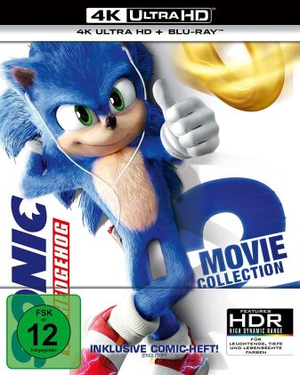 Sonic the Hedgehog / Sonic the Hedgehog 2 - 2-Movie Collection (Limited Edition, Steelbook, 2 4K Ultra HDs + 2 Blu-rays)