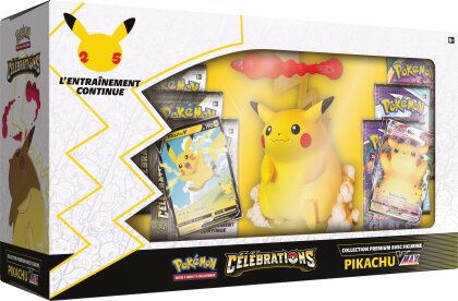 Pokémon JCC - 25e Anniversaire - Collection Premium avec figurine Pikachu-VMAX