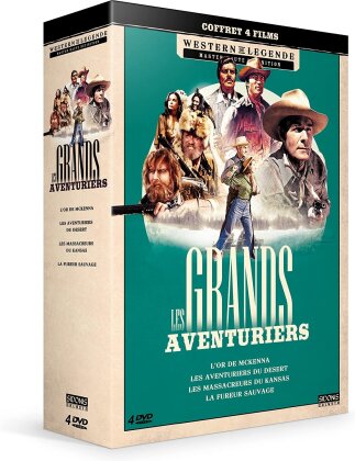 Les Grands Aventuriers - L'or de McKenna / Les aventuriers du désert / Les massacreurs du Kansas / La fureur sauvage (Western de Légende, 4 DVDs)