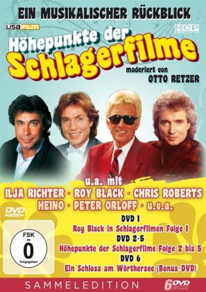 Höhepunkte der Schlagerfilme - Ein musikalischer Rückblick moderiert von Otto Retzer (Sammeledition, 6 DVDs)