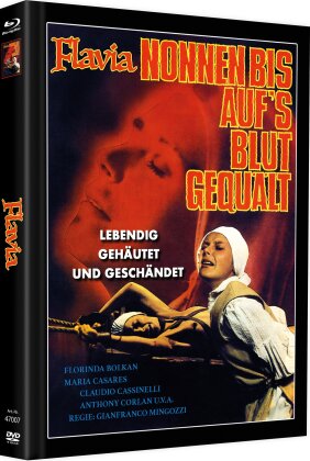 Flavia - Nonnen bis auf's Blut gequält (1974) (Cover B, Limited Edition, Mediabook, Uncut, Blu-ray + DVD)