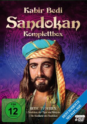 Sandokan - Komplettbox (New Edition, Restored, 6 DVDs)