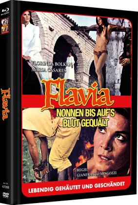 Flavia - Nonnen bis auf's Blut gequält (1974) (Cover C, Limited Edition, Mediabook, Uncut, Blu-ray + 3 DVDs)