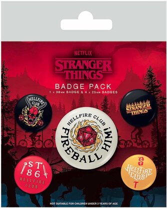 Stranger Things: Hellfire Club Badge Pack