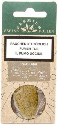 Swiss Premium Pollen Ice O Lator (10g) - (CBD: ~30%, THC: <1%)
