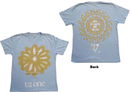 U2 Unisex T-Shirt - Glastonbury 2011 Smell the Flowers (Ex-Tour & Back Print) (Medium) - Grösse M