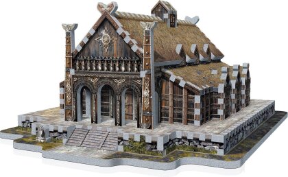 Lord Of The Rings - Lord Of The Rings: Edoras - Golden Hall 3D Jigsaw Puzzle (445Pc)