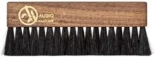 Audio Anatomy - Walnut Wood Brush Natural With Antistatic Goat And Nylon Fiber - Deluxe (Dry & Wet Cleaning)