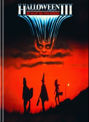 Halloween 3 - Die Nacht der Entscheidung (1982) (Cover F, Wattiert, Limited Edition, Mediabook, 4K Ultra HD + Blu-ray)