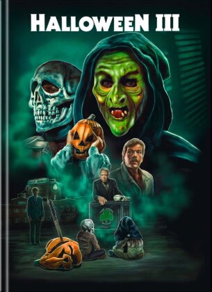 Halloween 3 (1982) (Cover G, Limited Edition, Mediabook, 4K Ultra HD + Blu-ray)