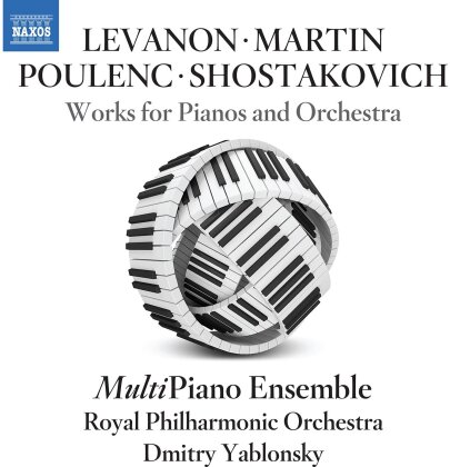 MultiPiano Ensemble, Frank Martin (1890-1974), Francis Poulenc (1899-1963), Dimitri Schostakowitsch (1906-1975), Aryeh Levanon (*1932), … - Works For Pianos & Orchestra