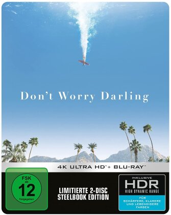 Don't Worry Darling (2022) (Limited Edition, Steelbook, 4K Ultra HD + Blu-ray)