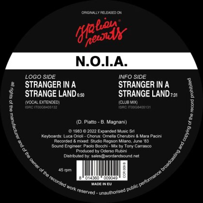 N.O.I.A. - Stranger In A Strange Land (2022 Reissue, 12" Maxi)