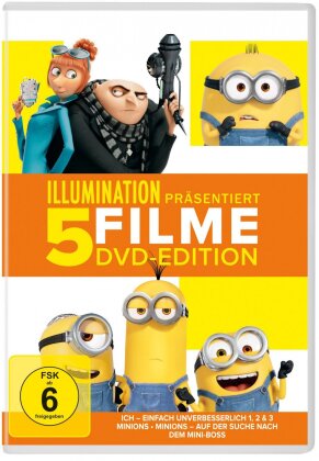 Illumination präsentiert - Minions - 5 Filme in einer Box (5 DVDs)
