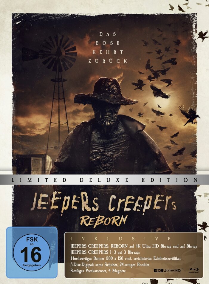 Jeepers Creepers Reborn (2022) (Limited Deluxe Edition, 4K Ultra HD + 4 Blu-rays)