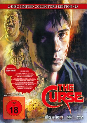 The Curse (1987) (Cover B, Limited Collector's Edition, Mediabook, Uncut, Blu-ray + DVD)