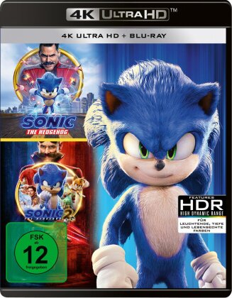 Sonic the Hedgehog / Sonic the Hedgehog 2 - 2-Movie Collection (Amaray, 2 4K Ultra HDs + 2 Blu-ray)