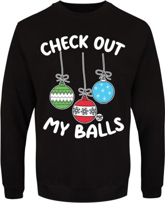 Pop Factory: Check Out My Balls - Men's Christmas Jumper