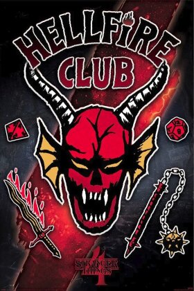 Stranger Things: Hellfire Club Emblem Rift - Maxi Poster