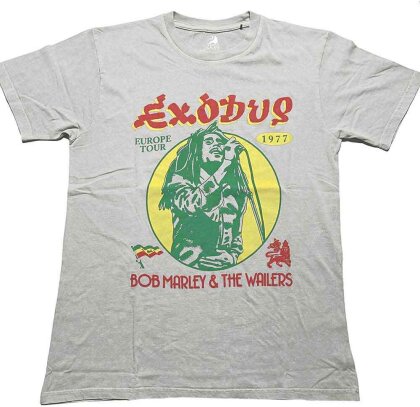 Bob Marley Unisex T-Shirt - 1977 Tour (Wash Collection)