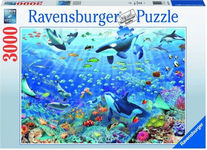 Ravensburger Puzzle 17444 Bunter Unterwasserspaß - 3000 Teile Puzzle für Erwachsene und Kinder ab 14 Jahren