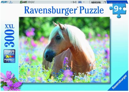 Ravensburger Kinderpuzzle - Pferd im Blumenmeer - 300 Teile Puzzle für Kinder ab 9 Jahren