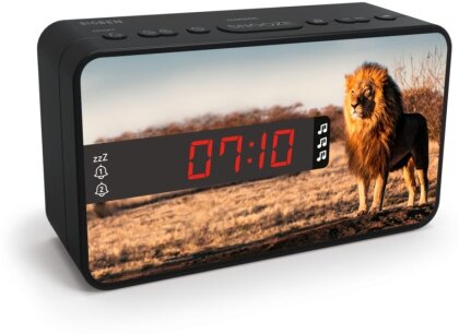 Bigben - Dual Alarm Clock R16 - Safari [incl. 3 front panels]