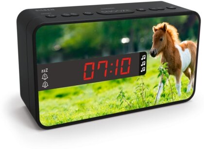 Bigben - Dual Alarm Clock R16 - Horses [incl. 3 front panels]