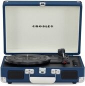 Crosley - Cruiser Plus Portable Turntable (Blue)- Now With Bluetooth Out