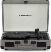 Crosley - Cruiser Plus Portable Turntable (Herringbone) -Now With Bluetooth Out