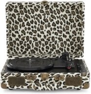 Crosley - Cruiser Plus Portable Turntable (Leopard) -Now With Bluetooth Out