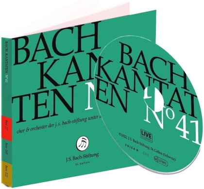 Lia Andres, Margot Oitzinger, Johann Sebastian Bach (1685-1750), Rudolf Lutz (*1951) & Chor & Orchester der J.S. Bach-Stiftung - Bach Kantaten No. 41