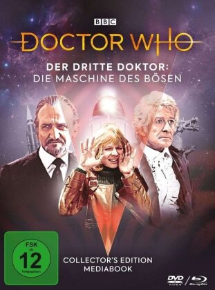 Doctor Who - Der Dritte Doktor - Die Maschine des Bösen (BBC, Collector's Edition, Limited Edition, Mediabook, Blu-ray + 2 DVDs)
