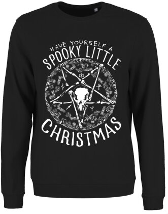 Have Yourself A Spooky Little Christmas Ladies Black Christmas Jumper