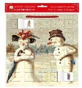 Mr & Mrs Snowman advent calendar (with stickers)