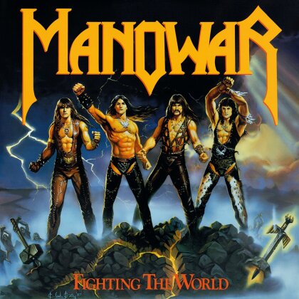 Manowar - Fighting The World (2022 Reissue, Music On Vinyl, Limited To 1500 Copies, Yellow Flamed Vinyl, LP)