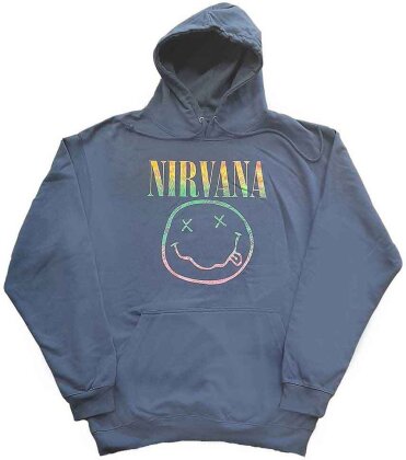 Nirvana Unisex Pullover Hoodie - Sorbet Ray Happy Face
