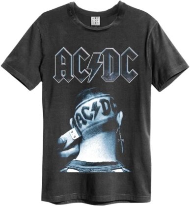 AC/DC: Clipped - Amplified Vintage Charcoal T-Shirt