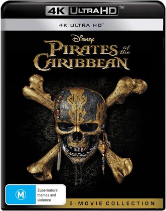 Pirates Of The Caribbean 1-5 - 5 Movies Collection (5 4K Ultra HDs)