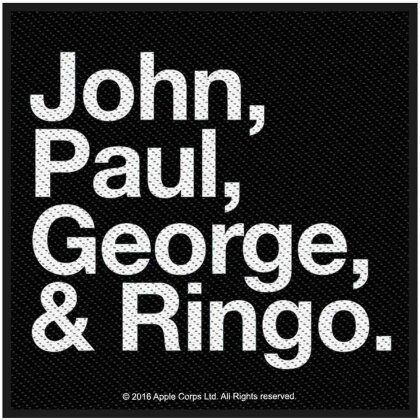 The Beatles Standard Patch - John, Paul, George & Ringo (Loose)