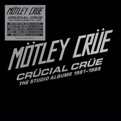 Mötley Crüe - Crücial Crüe - The Studio Albums 1981-1989 (Boxset, Limited Edition, 5 CDs)