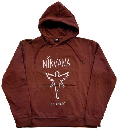 Nirvana Unisex Pullover Hoodie - In Utero Outline - Taille L