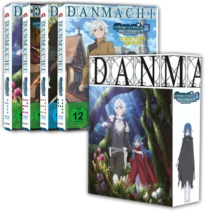 DanMachi: Is It Wrong to Try to Pick Up Girls in a Dungeon? - Staffel 3 (Sammelbox, Limited Edition, 4 Blu-rays)